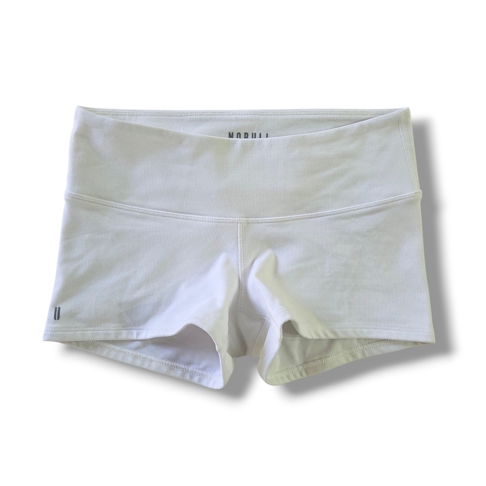 Nobull White Compression Shorts XS